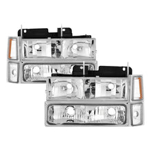 Load image into Gallery viewer, xTune Chevy Suburban 94-98 Headlights w/ Corner & Parking Lights 8pcs Chrome HD-JH-CCK88-AM-C-SET