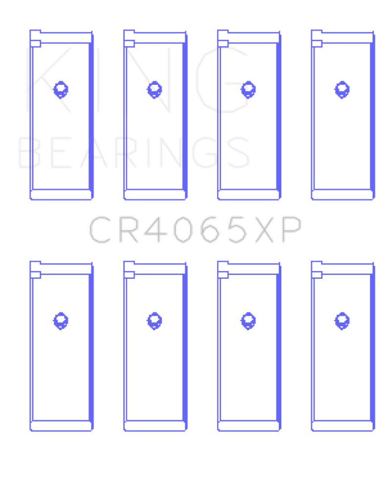 King Engine Bearings Nissan KA-24DE Performance Rod Bearing Set - Size +0.25mm