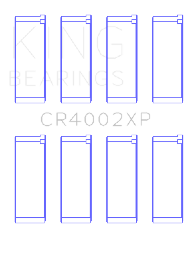 King Engine Bearings Mazda B6/B6-T/ZM/B3/B5 Connecting Rod Bearing Set (Set of 4) - Size +0.5mm