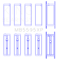 Load image into Gallery viewer, King Engine Bearings Nissan KA-24DE Performance Main Bearing Set - Size STD