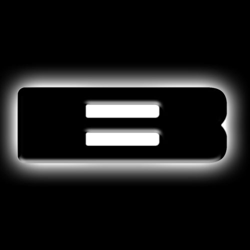ORACLE Lighting Universal Illuminated LED Letter Badges - Matte Blk Surface Finish - B