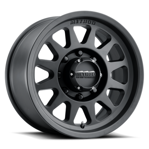 Method MR704 HD 17x9 18mm Offset 8x6.5 130.81mm CB Matte Black Wheel
