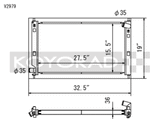 Koyo 08-09 Mitsubishi Evolution X (AT/MT) / Ralliart Turbo Radiator