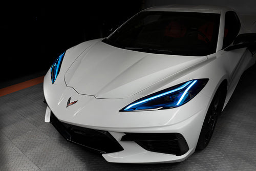 Oracle 20-21 Chevy Corvette C8 RGB+A Headlight DRL  Kit - ColorSHIFT w/ BC1 Controller