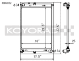 Koyo 2016 Mazda MX-5 Miata 2.0L I4 (MT) Aluminum Radiator