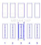King 07-09 Mazdaspeed 3 L3-VDT MZR DISI (t) Duratec High Performance Main Bearing Set - Size +0.25mm