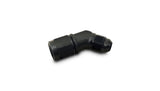 Vibrant -6AN Female to -6AN Male 45 Degree Swivel Adapter Fitting