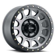 Load image into Gallery viewer, Method MR305 NV 18x9 / +18mm Offset / 6x5.5 BP / 108mm CB / Titanium - Matte Black Lip Wheel