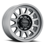 Method MR704 HD 17x9 18mm Offset 8x180 130.81mm CB Titanium Wheel