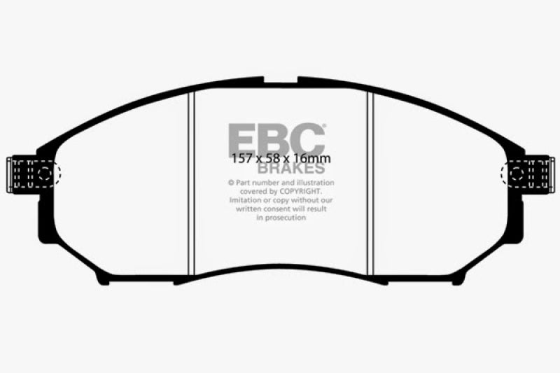 EBC 08-13 Infiniti EX35 3.5 Greenstuff Front Brake Pads