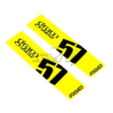 Gram Lights 57DR/57CR Spoke Sticker Luminous Yellow (2 PCS)