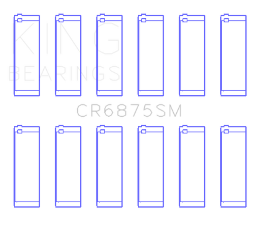 King Engine Bearings Mercedes Benz OM 642 Sputter Replacement Connecting Rod Bearing - Size +0.25mm