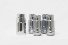 Load image into Gallery viewer, Wheel Mate 14x1.50 Monster Lug Satin Silver Locking Lug Nut  - Set of 4