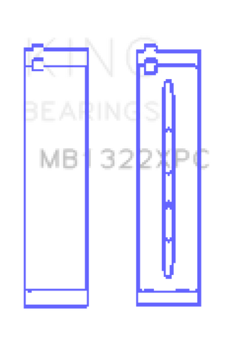 King VW V8/V10 R8/RS6/Huracan (Size 0.25) pMaxKote Coated Main Bearing Set - Size +0.25mm