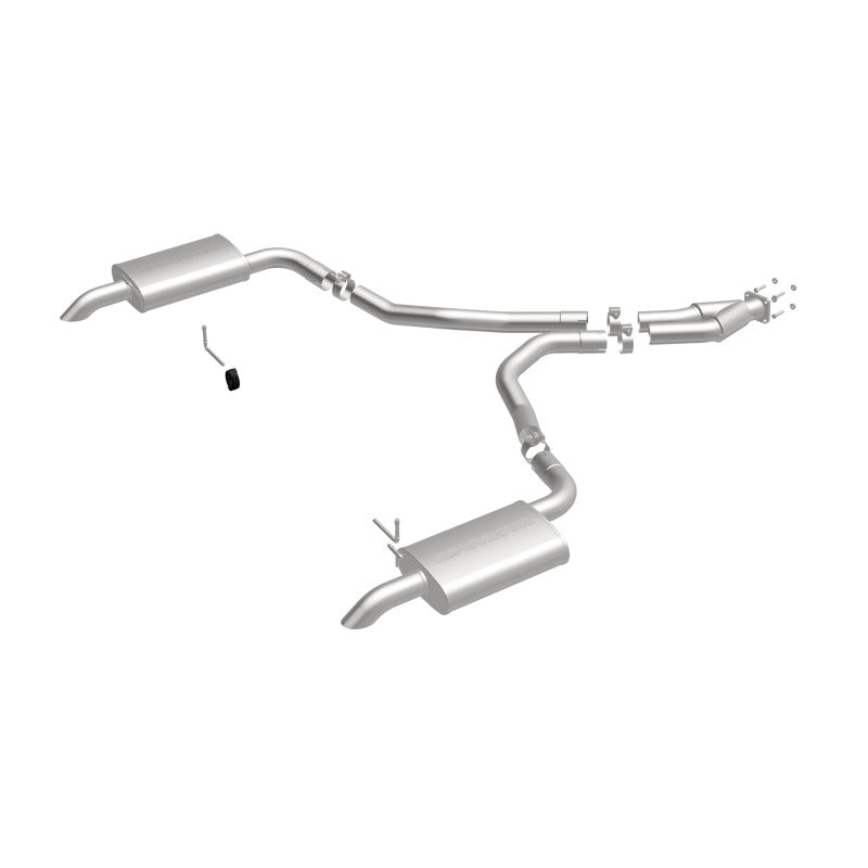 MagnaFlow 75-79 Chevy Corvette V8 5.7L Dual Split Rear Exit Stainless Cat-Back Perf Exhaust