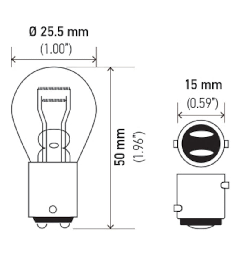 Hella Bulb 1157 12V 27/8W BAY15d S8