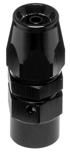 Vibrant -3AN Straight High Flow Hose End Fitting for PTFE Lined Flex Hose - Aluminum