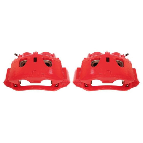 Power Stop 11-19 Chevrolet Silverado 2500 HD Front Red Calipers w/Brackets - Pair