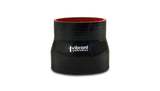 Vibrant 4 Ply Aramid Reducer Coupling 1.75in Inlet x 1.25 Outlet x 3in Length - Black