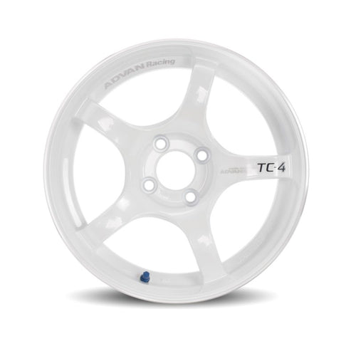 Advan TC4 18x9.5 +38 5x120 Racing White Wheel