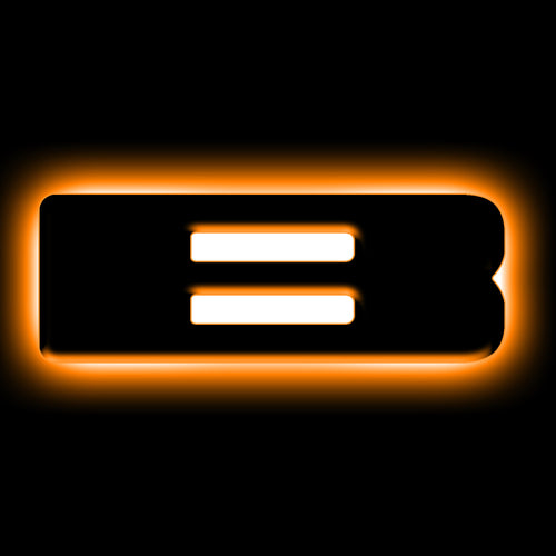 ORACLE Lighting Universal Illuminated LED Letter Badges - Matte Blk Surface Finish - B