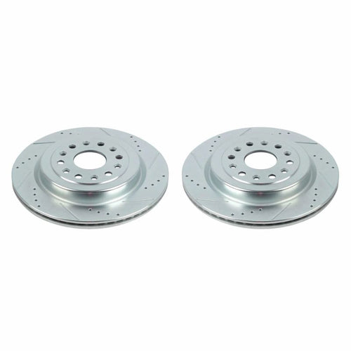 Power Stop 19-20 Ram 1500 Rear Evolution Drilled & Slotted Rotors - Pair