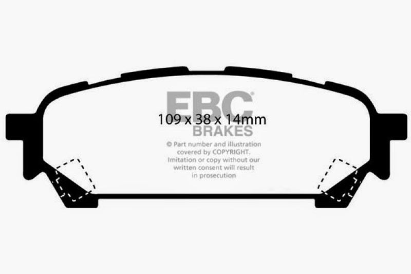 EBC 04-06 Saab 9-2X 2.0 Turbo Ultimax2 Rear Brake Pads