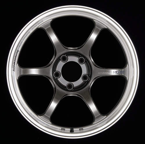 Advan RG-D2 17x8.5 +31 5x114.3 Machining and Racing Hyper Black Wheel