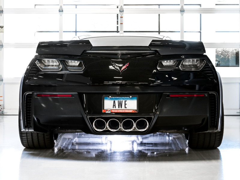 AWE Tuning 14-19 Chevy Corvette C7 Z06/ZR1 (w/o AFM) Touring Edition Axle-Back Exhaust w/Chrome Tips