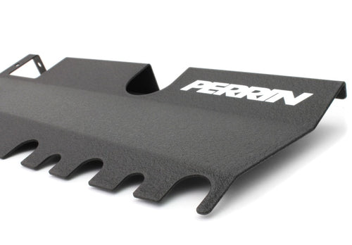 PERRIN 15-21 Subaru WRX/STI Radiator Shroud (With OEM Intake Scoop) - Black