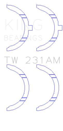 King Engine Bearings Toyota 1A/2A/3A/4A Thrust Washer Set