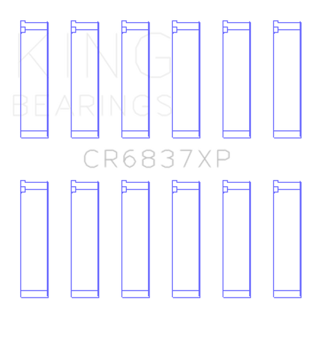 King Engine Bearings Honda J30/J35 Connecting Rod Bearing Set (Set of 6)