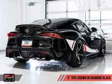 Load image into Gallery viewer, AWE 2020 Toyota Supra A90 Resonated Touring Edition Exhaust - 5in Diamond Black Tips