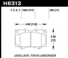 Load image into Gallery viewer, Hawk LTS Street Brake Pads