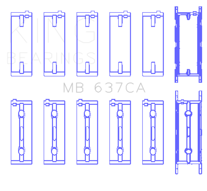 King BMW S85B50A Main Bearing Set