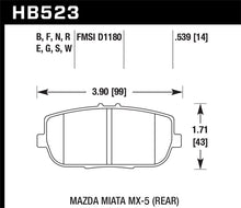 Load image into Gallery viewer, Hawk HP 06-10 Mazda Miata Mx-5 HP+ Street Rear Brake Pads