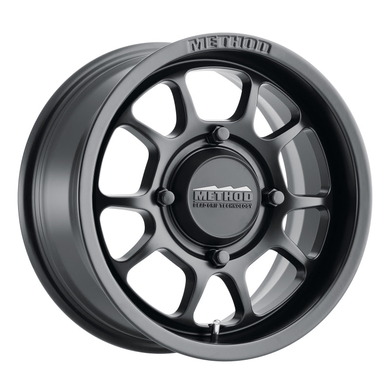 Method MR409 Bead Grip 15x8 / 4+4/0mm Offset / 4x156 / 132mm CB Matte Black Wheel