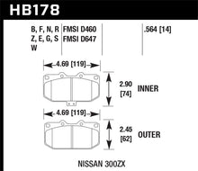Load image into Gallery viewer, Hawk 06-07 WRX / 89-96 Nissan 300ZX / 89-93 Skyline GT-R DTC-60 Front Race Pads