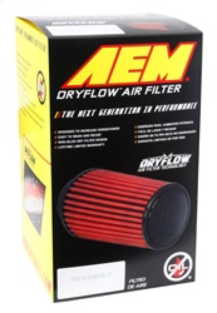 AEM DryFlow Air Filter AIR FILTER KIT 3.25in X 7in DRYFLOW
