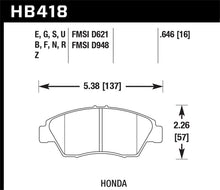 Load image into Gallery viewer, Hawk 02-06 RSX (non-S) Front / 03-09 Civic Hybrid / 04-05 Civic Si HP+ Street Rear Brake Pads