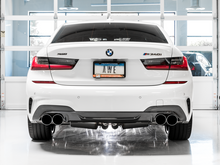 Load image into Gallery viewer, AWE Tuning 2019+ BMW M340i (G20) Non-Resonated Touring Edition Exhaust - Quad Chrome Silver Tips