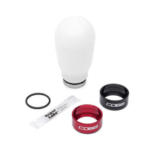 Load image into Gallery viewer, Cobb Subaru 6-Speed Tall Weighted COBB Shift Knob - White (Incl. Both Red + Blk Collars)