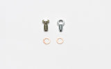 Wilwood Fitting Kit -3 Male w/ 3/8-24 Banjo Bolt (For Banjo Outlet Master Cylinders)