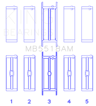 Load image into Gallery viewer, King Engine Bearings AMC/Jeep 390/401 Crankshaft Main Bearing Set - Undersize 0.10IN