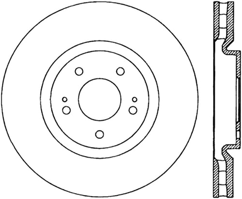 StopTech Slotted & Drilled Sport Brake Rotor