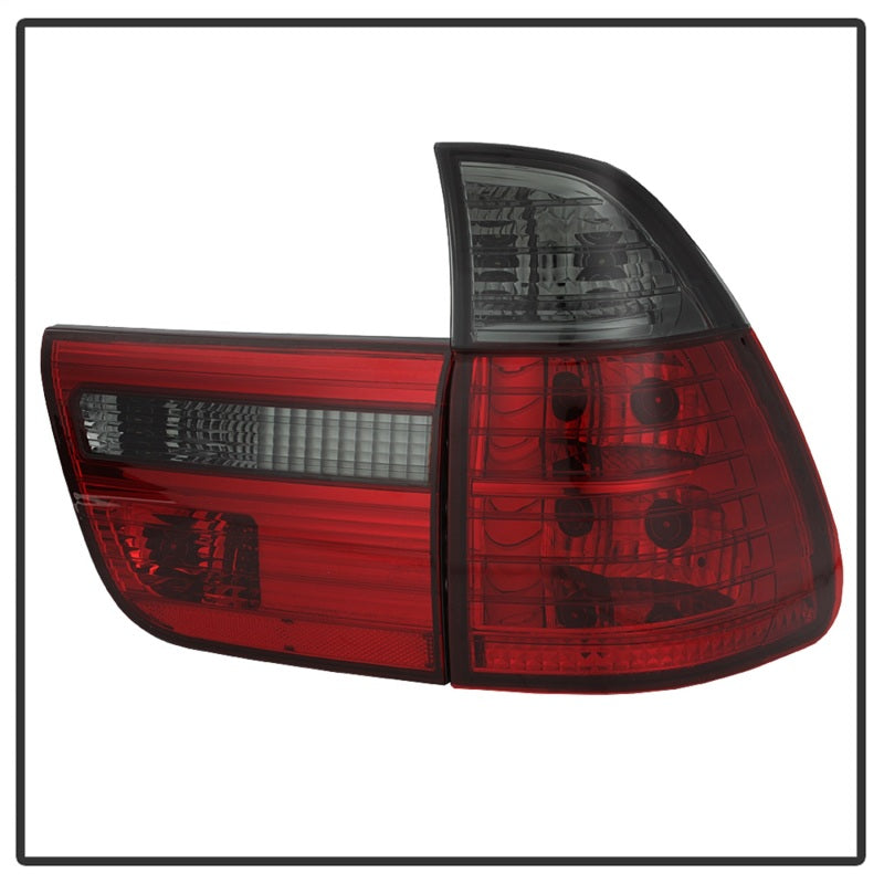 Spyder BMW E53 X5 00-06 4PCS Euro Style Tail Lights- Red Smoke ALT-YD-BE5300-RS