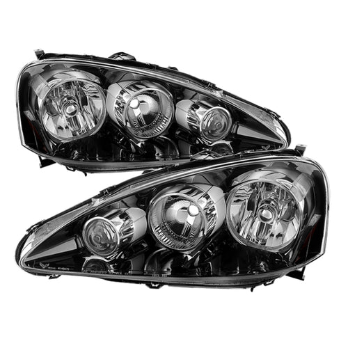 xTune Acura Rsx 2005-2006 OEM Style Headlights -Black HD-JH-ARSX05-AM-BK