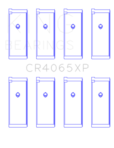 King Engine Bearings Nissan KA-24DE Performance Rod Bearing Set - Size +0.25mm