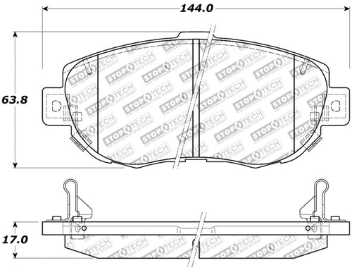 StopTech Performance 00-05 Lexus IS 250/300/350 / 02-09 SC 300/400/430 Front Brake Pads