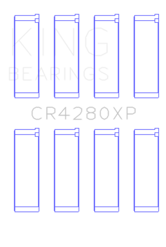 King Engine Bearings Subaru WRX/STi EJ20/EJ22/EJ25 48mm Rod Performance Rod Bearing Set - Size STDX